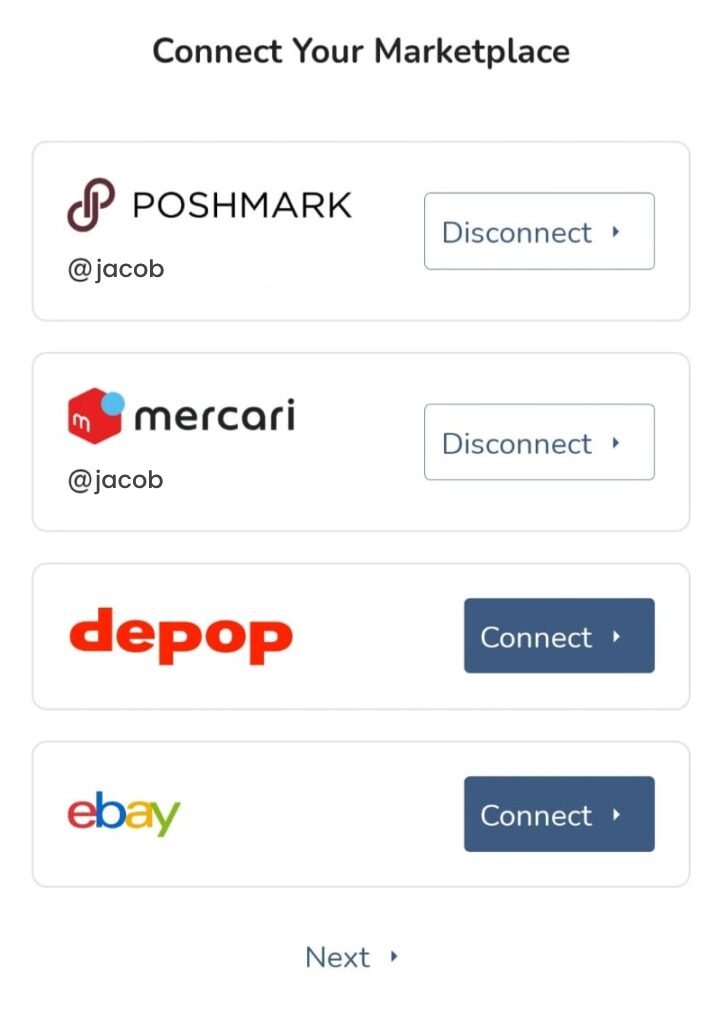 connect marketplace crosslisting